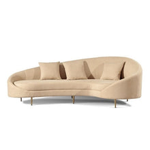 Load image into Gallery viewer, U-BEST New modern style velvet L sharp corner sofa with matel foot for wedding furniture

